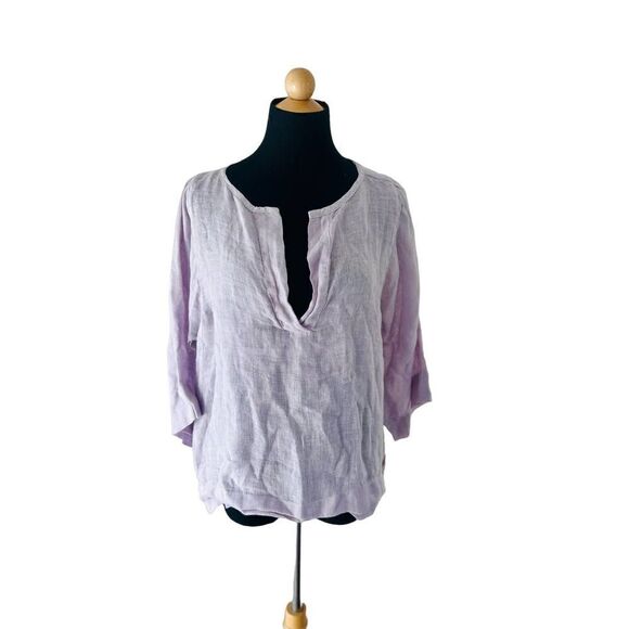 STARKX PURPLE LINEN SHIRT SIZE SMALL - Picture 3 of 6